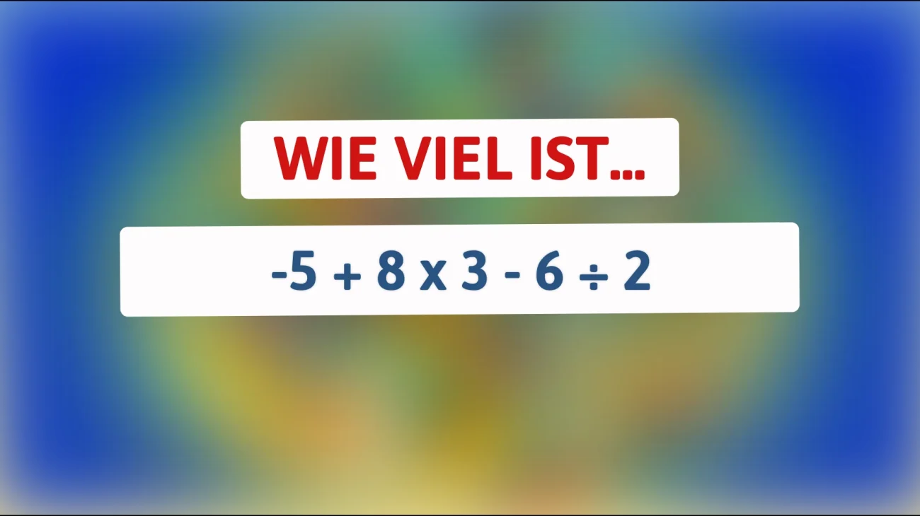 Knackst du das Rätsel? Nur Einstein würde diese Mathe-Challenge ohne Taschenrechner lösen!"