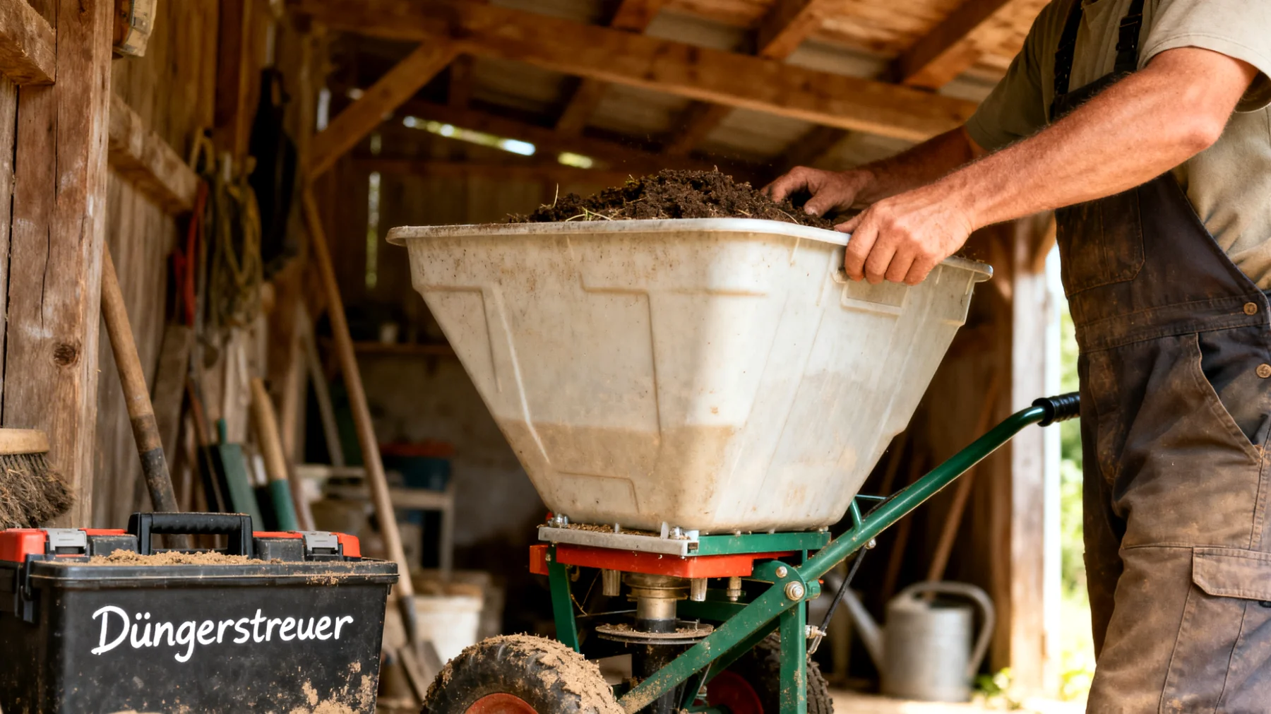 Düngerstreuer"