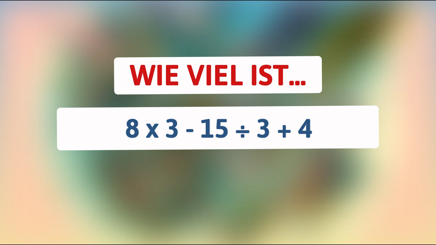 Diese Mathe-Herausforderung begeistert nur wahre Genies – kannst du das Rätsel lösen?"