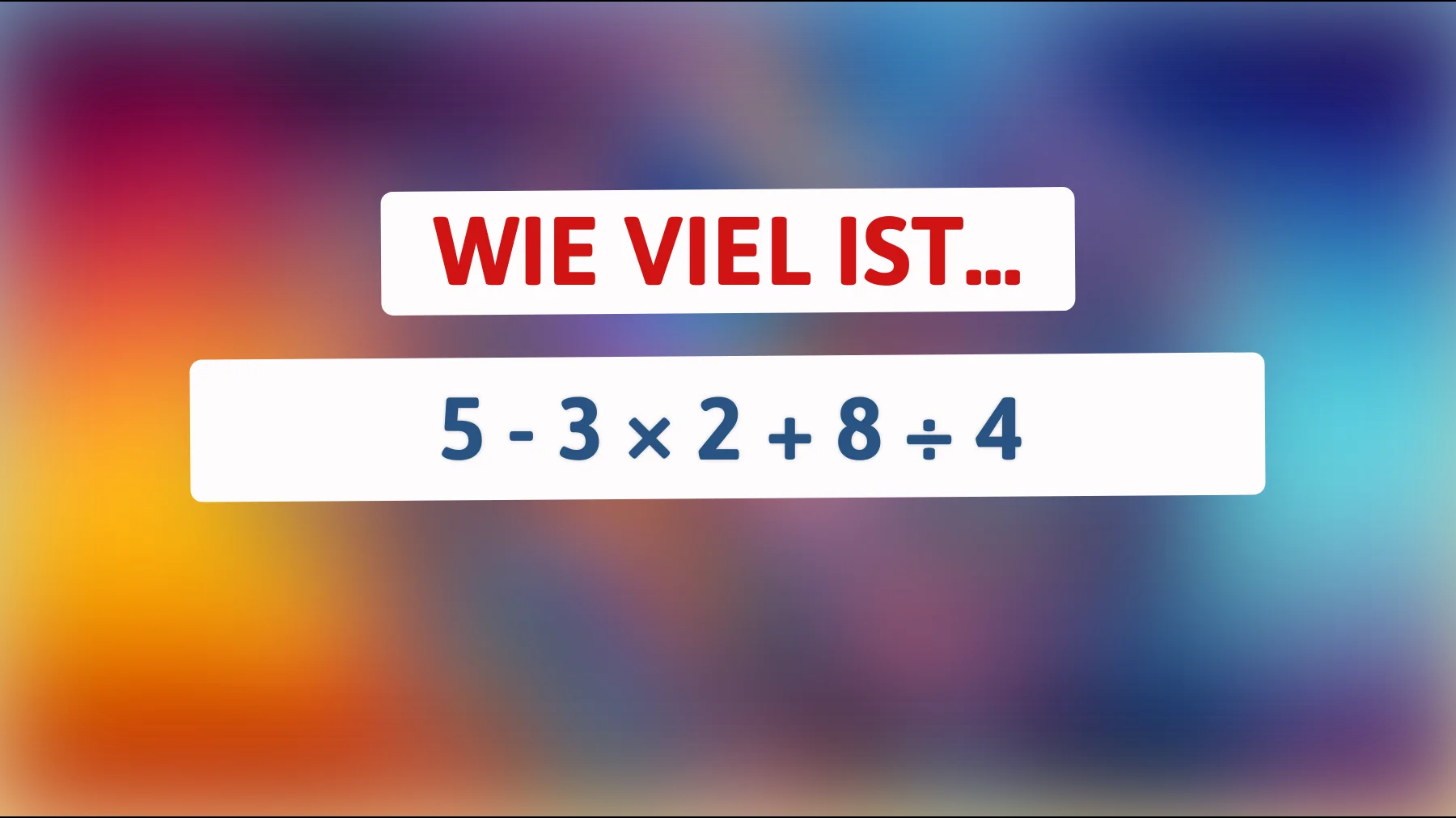 Dieses Rätsel bringt 90% der Menschen zur Verzweiflung: Bist du schlau genug, um es zu lösen?"