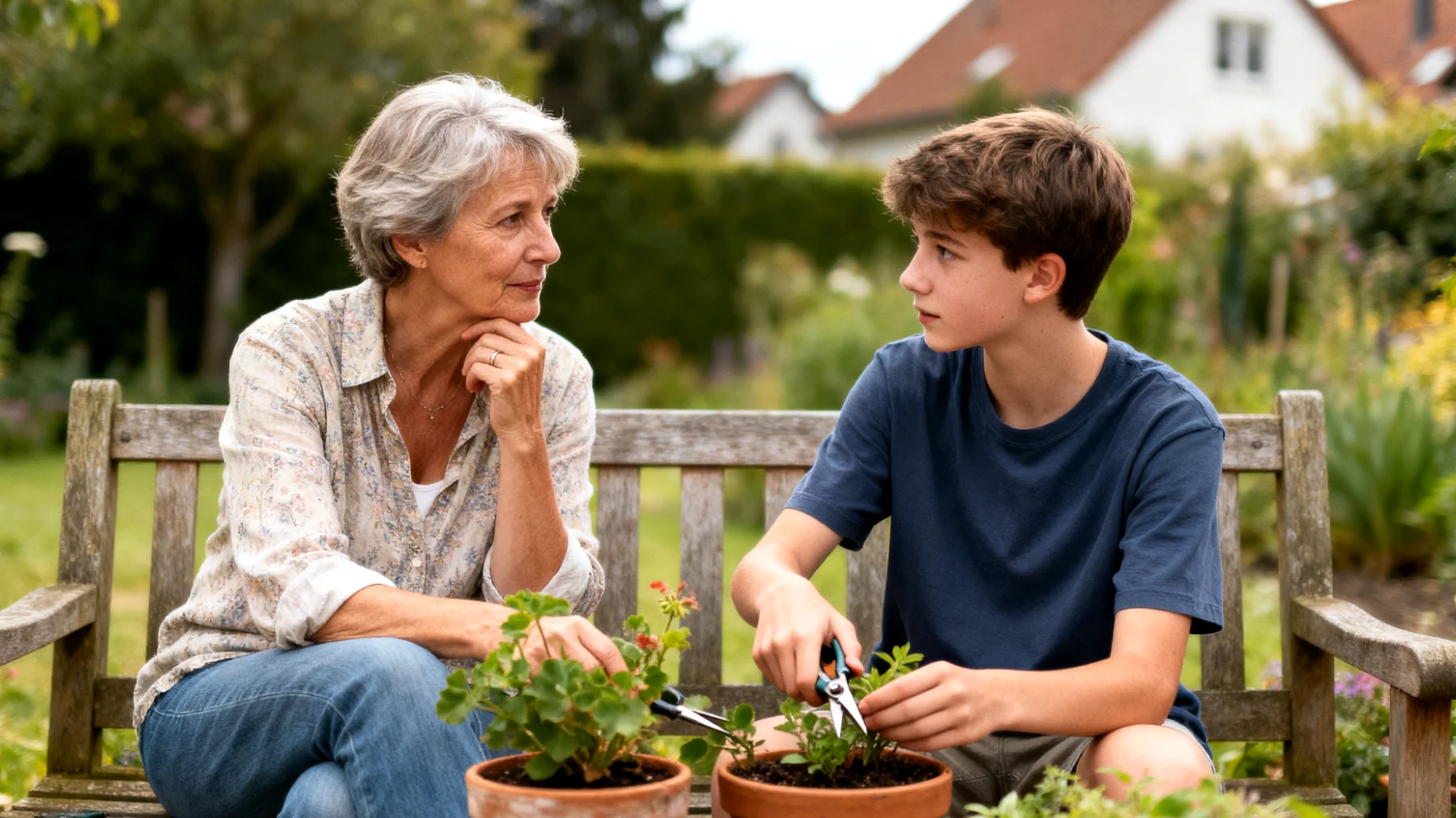 Die Großeltern beobachten mit wachsender Sorge, dass ihre Enkelkinder im Jugendalter ein ausgeprägtes Gefühl der Minderwertigkeit entwickeln – sie zweifeln an ihren Fähigkeiten, vergleichen sich ständig mit Gleichaltrigen und ziehen sich zunehmend zurück. Die Großeltern wissen nicht, wie sie das Selbstwertgefühl ihrer Enkel stärken können, ohne aufdringlich zu wirken oder die Eltern zu übergehen."