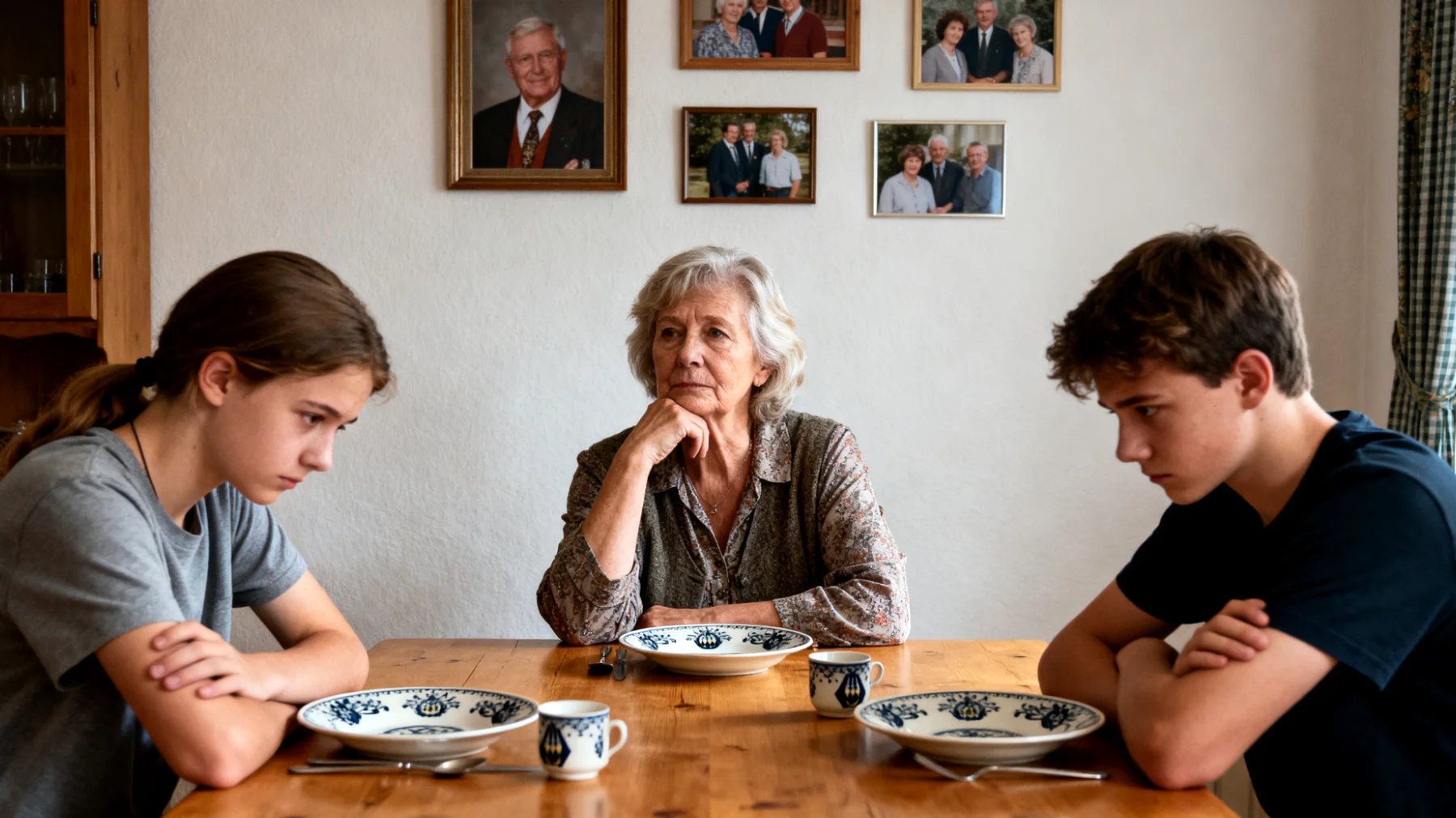 Die Großeltern beobachten mit wachsender Sorge, wie ihre erwachsenen Enkelkinder untereinander in starker Rivalität und Eifersucht gefangen sind – sei es bezüglich beruflicher Erfolge, Lebensentscheidungen oder der emotionalen Zuwendung der Großeltern selbst. Die Großeltern fühlen sich zerrissen zwischen den Enkeln und wissen nicht, wie sie Gleichgewicht und Harmonie in der Familie wiederherstellen können, ohne jemanden zu bevorzugen oder zu verletzen."