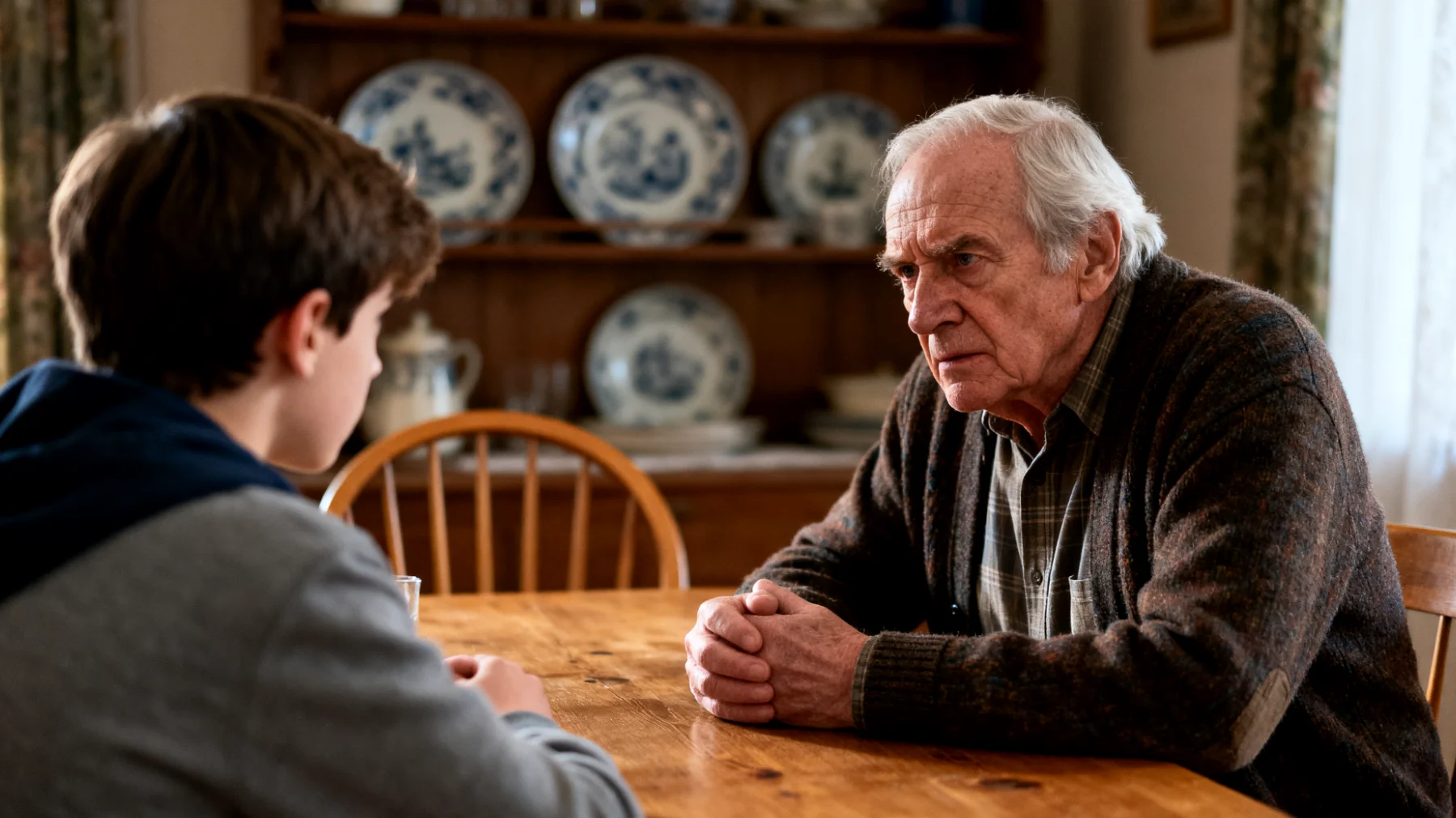 Der Großvater setzt klare Regeln und Grenzen im Alltag, doch die jungen Erwachsenen Enkel empfinden diese als überholt, autoritär und nicht zeitgemäß. Es kommt zu häufigen Auseinandersetzungen darüber, wer das Recht hat, Regeln aufzustellen, und ob diese noch Gültigkeit besitzen, wenn die Enkel längst eigenständige Erwachsene sind."