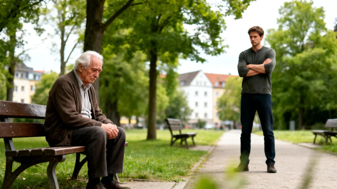 Der Großvater fühlt sich zwischen den Erwartungen seiner eigenen Kinder und der Beziehung zu seinen erwachsenen Enkeln zerrissen. Die erweiterte Familie – insbesondere Schwiegertöchter oder Schwiegersöhne – mischt sich in seine Rolle als Großvater ein und kritisiert seinen Umgang mit den jungen Erwachsenen, was zu Spannungen und Missverständnissen führt, die die emotionale Bindung zum Enkel gefährden."