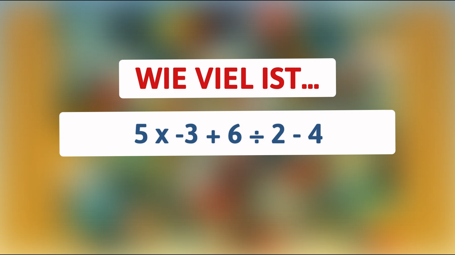 Hast du das Zeug zum Rätselmeister? Teste deinen IQ mit dieser mathematischen Herausforderung!"