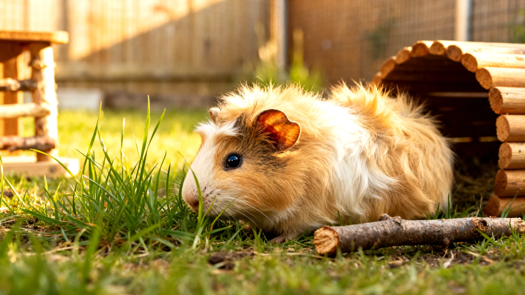 Meerschweinchen im Garten brauchen abwechslungsreiche und sichere Beschäftigungsmöglichkeiten, die ihre natürlichen Instinkte fördern und sie vor Langeweile sowie potenziellen Gefahren schützen"