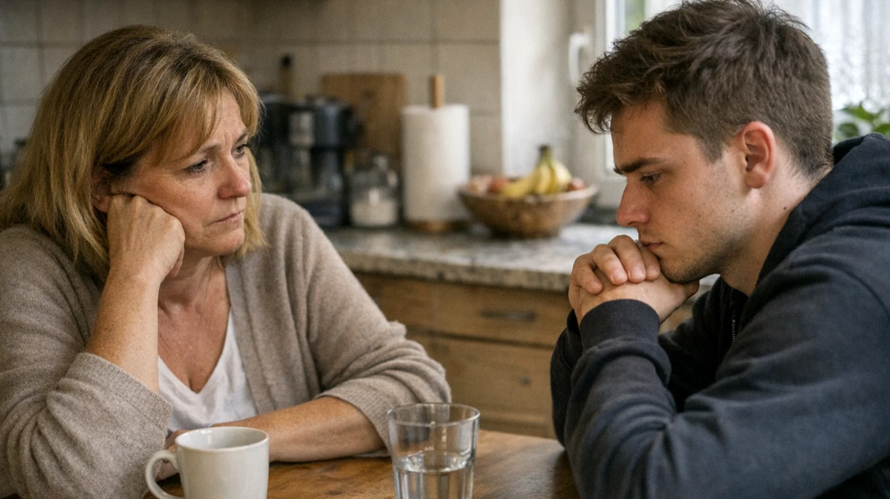 Die Mutter hat Schwierigkeiten, mit den starken Emotionen ihrer jungen erwachsenen Kinder umzugehen – insbesondere mit Wutausbrüchen, tiefer Traurigkeit oder Angstzuständen. Sie fühlt sich hilflos und weiß nicht, wie sie reagieren soll, ohne die Situation zu verschlimmern oder die Beziehung zu belasten."