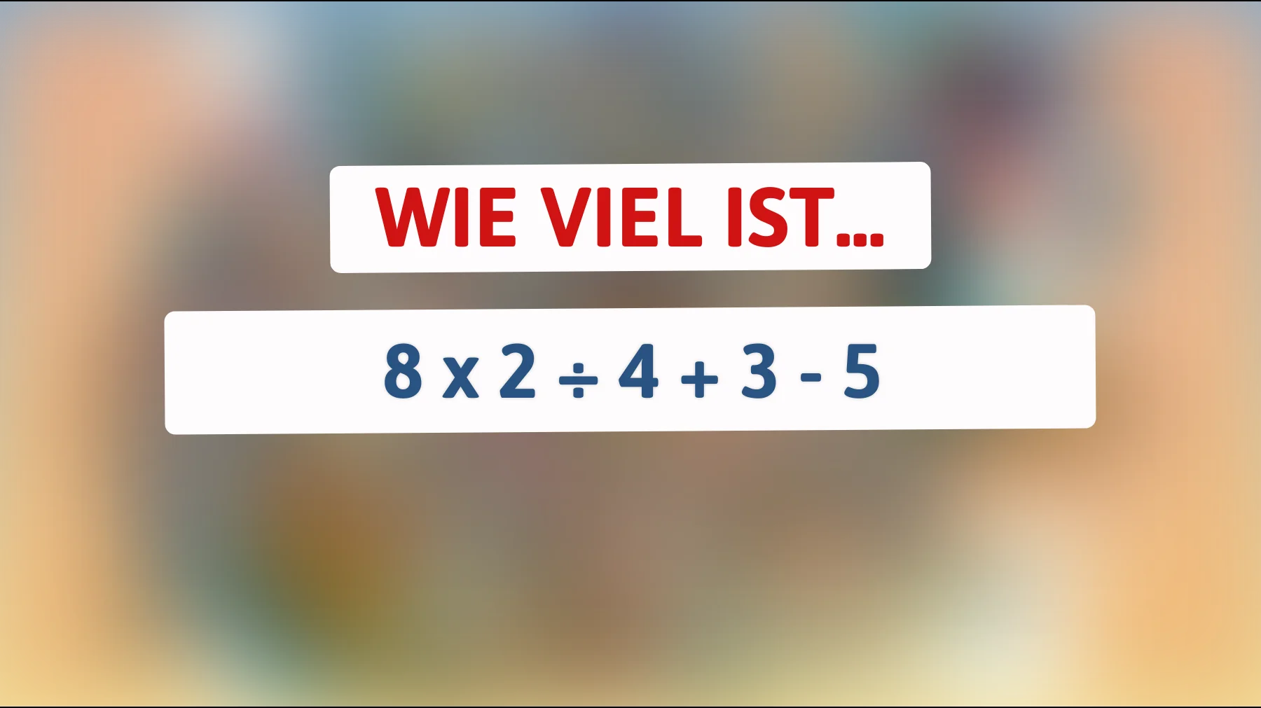 Nur 1% der Leute können dieses Rätsel richtig lösen: Kannst du die Antwort herausfinden?"