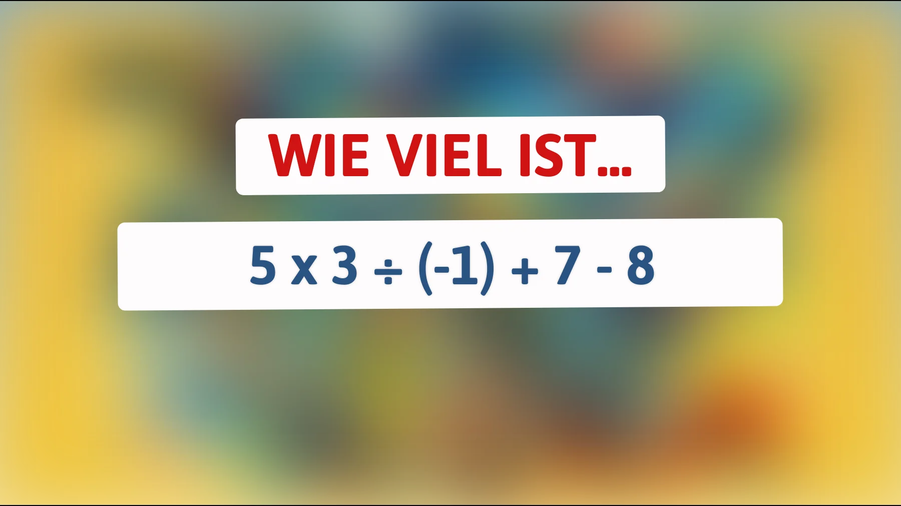 Nur 1% der Menschen können diese Matheaufgabe in Sekunden lösen – gehörst du dazu? Finde es heraus!"