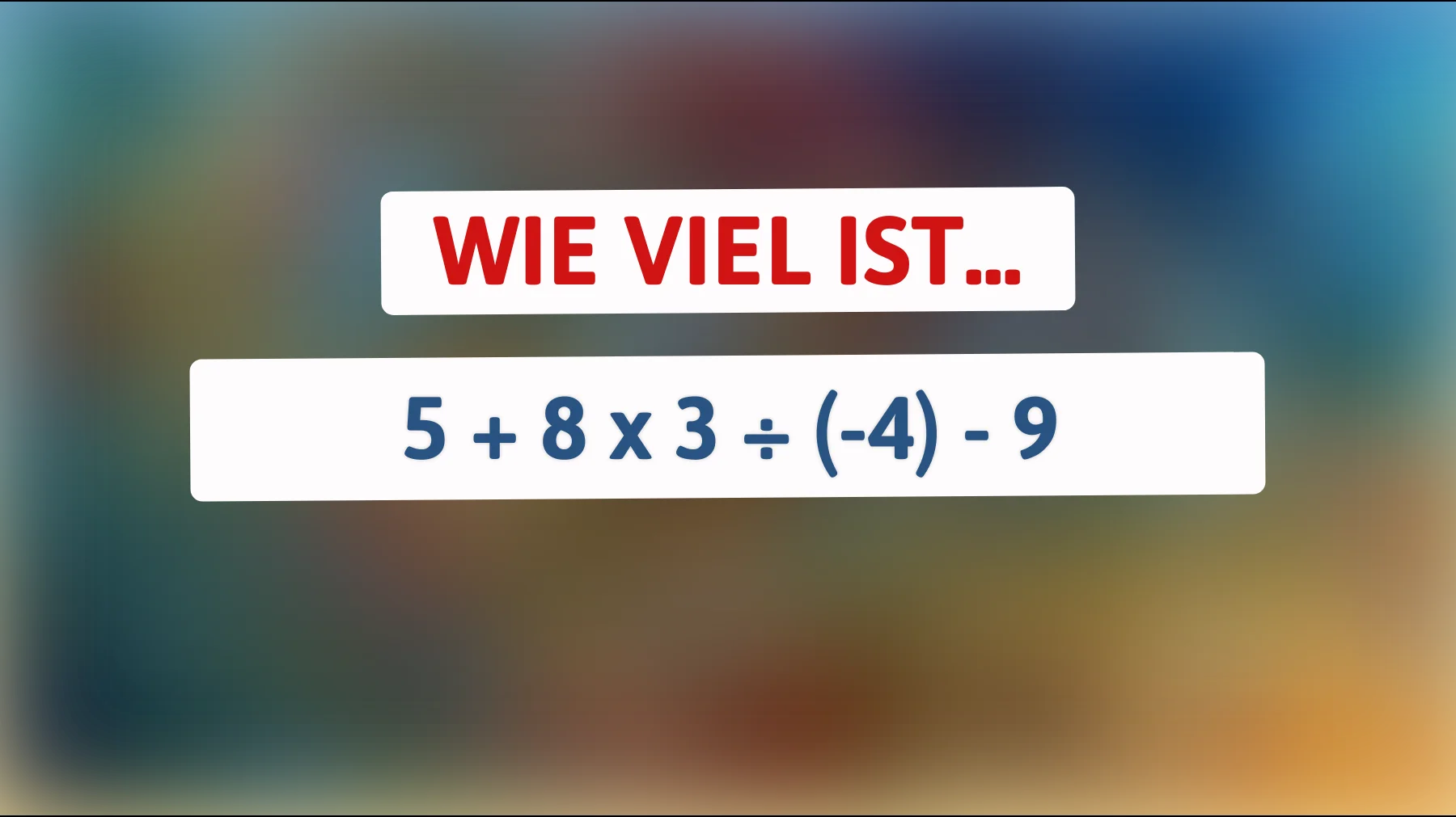 Nur die cleversten Köpfe können dieses mathematische Rätsel lösen: Bist du genial genug, um die korrekte Antwort herauszufinden?"