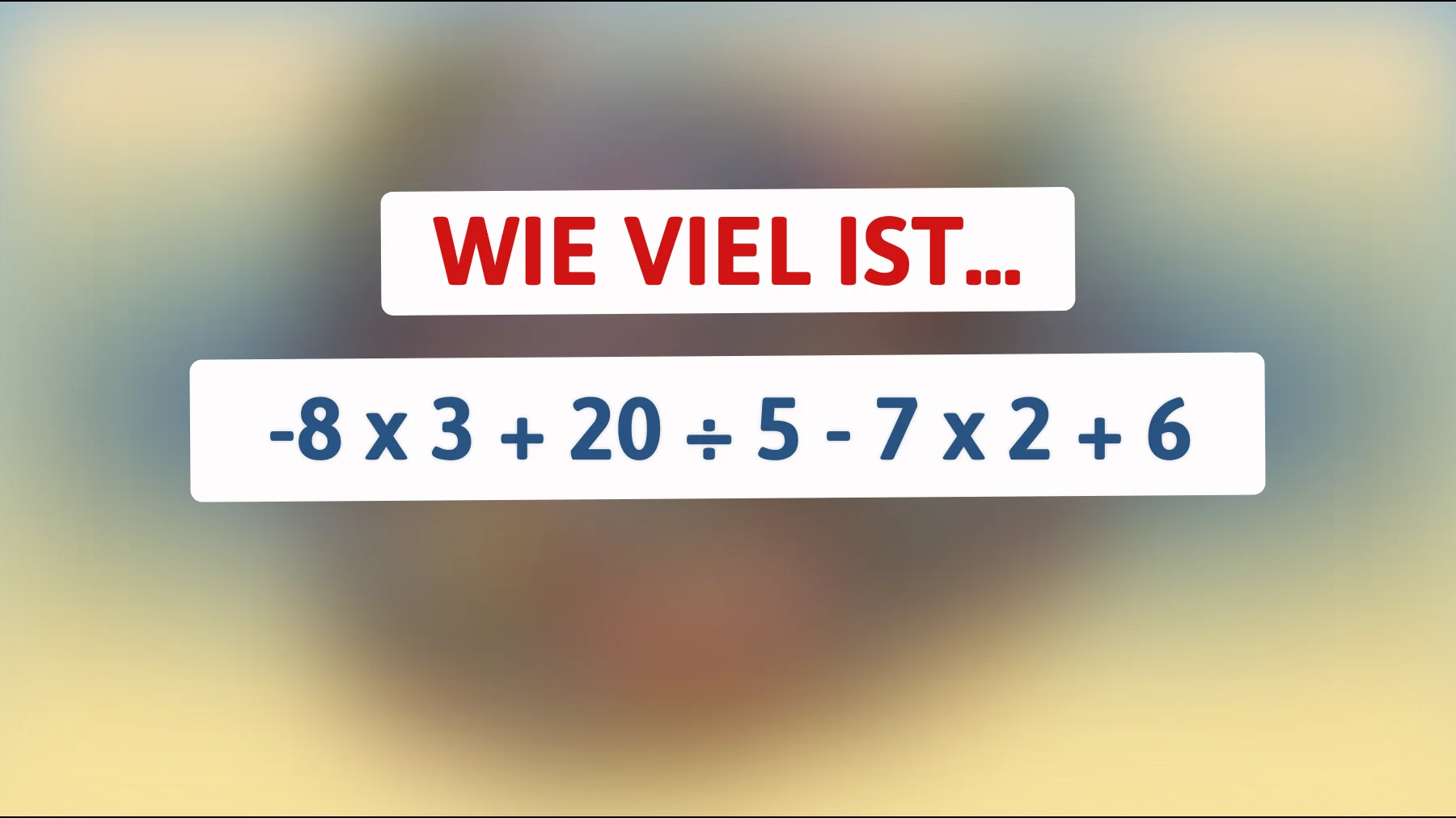 Nur echte Denker knacken das: Kannst du dieses scheinbar einfache Rechenrätsel lösen?"