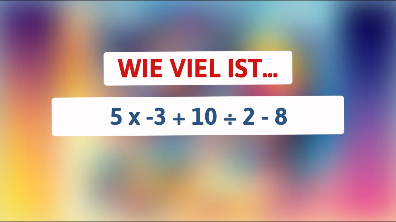Nur wahre Genies können dieses mathematische Rätsel knacken: Kannst du die richtige Lösung finden?"