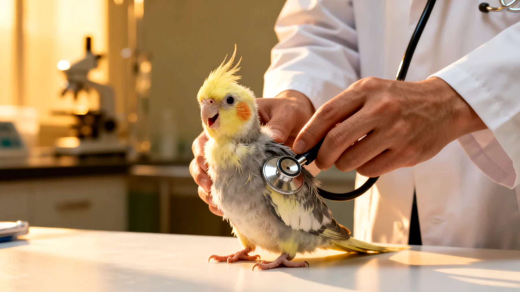 Nymphensittich-Küken benötigen spezielle tierärztliche Betreuung und regelmäßige Gesundheitschecks in den ersten Lebenswochen, um Entwicklungsstörungen, Mangelernährung und typische Jungvogelkrankheiten frühzeitig zu erkennen"