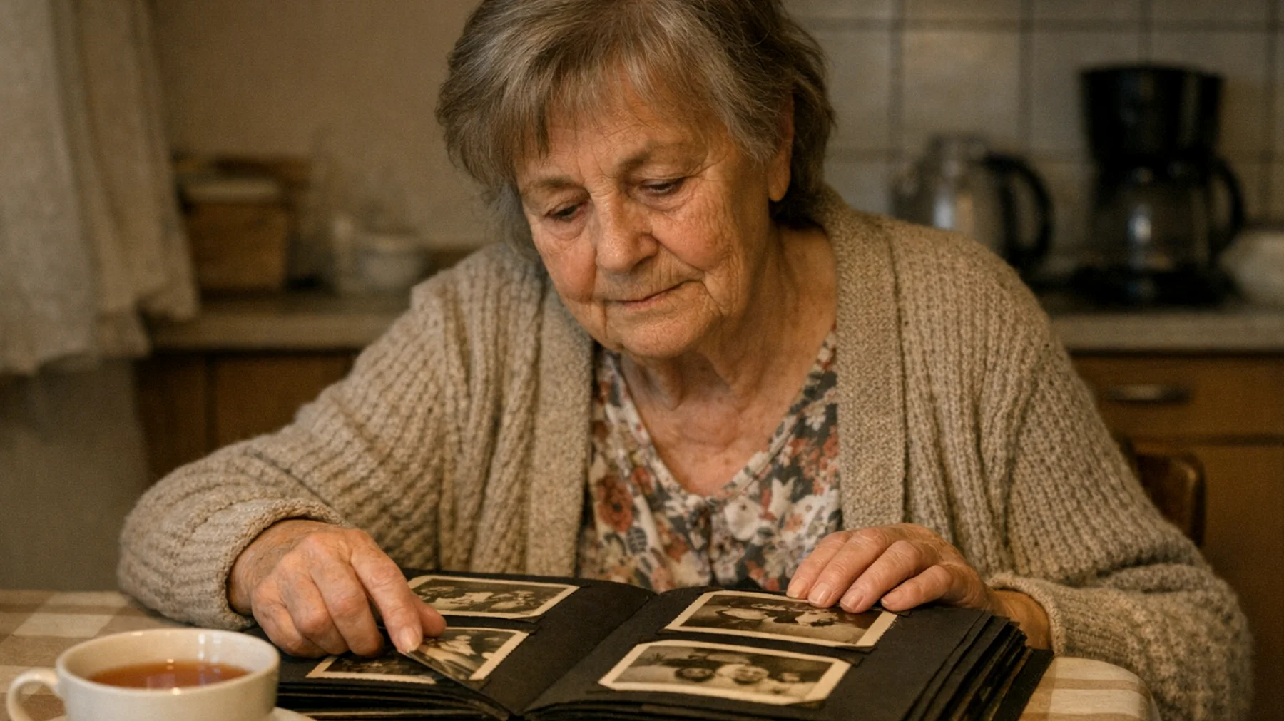 Die Oma bemerkt, dass sie trotz des aufrichtigen Wunsches, eine enge Beziehung zu ihren erwachsenen Enkeln aufzubauen, immer weniger gemeinsame Zeit mit ihnen verbringt. Die jungen Erwachsenen sind mit Studium, Arbeit und ihrem eigenen sozialen Leben beschäftigt, und die seltenen Treffen fühlen sich oberflächlich und routinemäßig an – kurze Besuche zu Feiertagen oder Geburtstagen, ohne echten emotionalen Austausch. Die Oma fühlt sich zunehmend an den Rand gedrängt und fragt sich, ob sie noch eine bedeutungsvolle Rolle im Leben ihrer Enkel spielen kann."