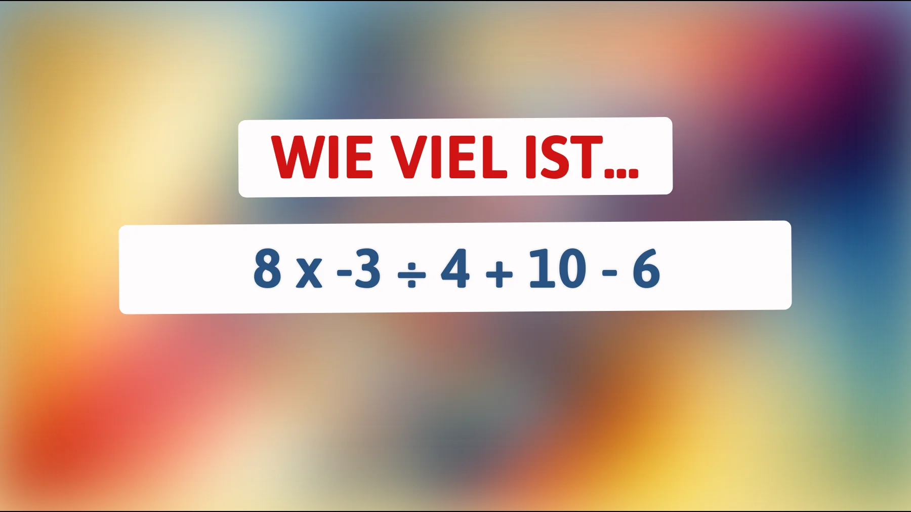 Schaffst du dieses Mathe-Rätsel ohne Fehler? 90 % liegen daneben!"