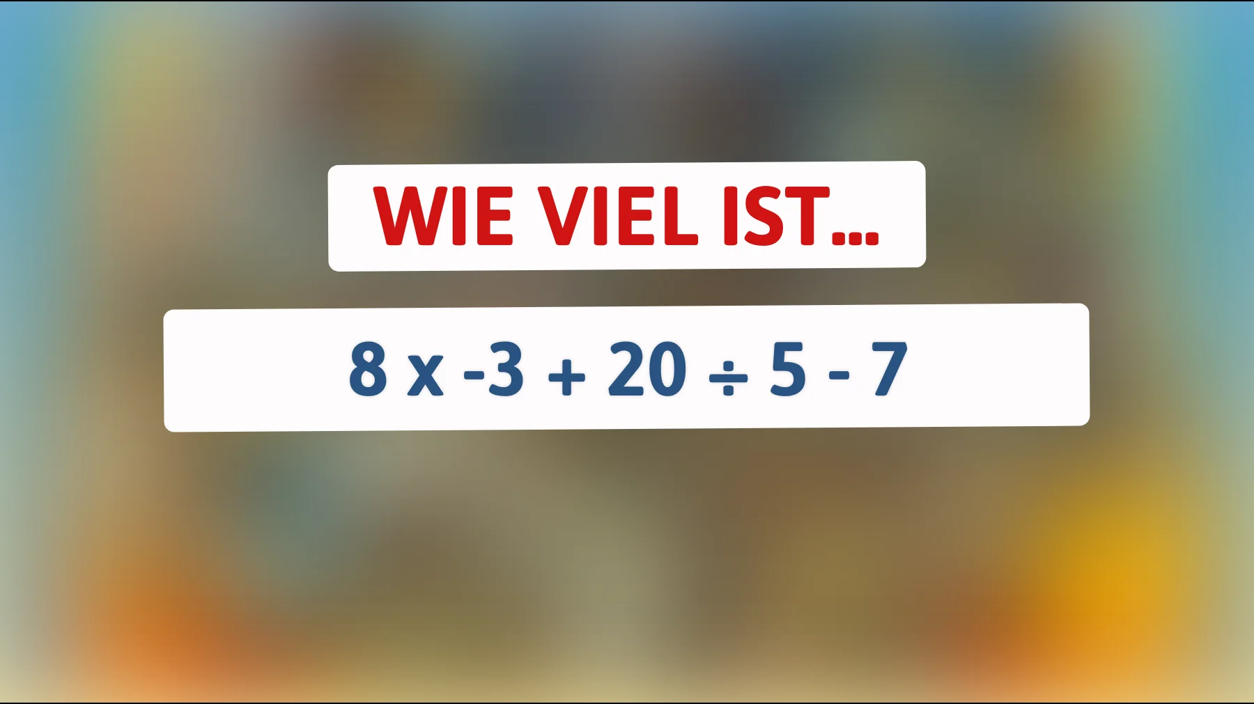 Schaffst du dieses simple Rechenrätsel – oder gehörst du nicht zu den wenigen, die es wirklich lösen?"