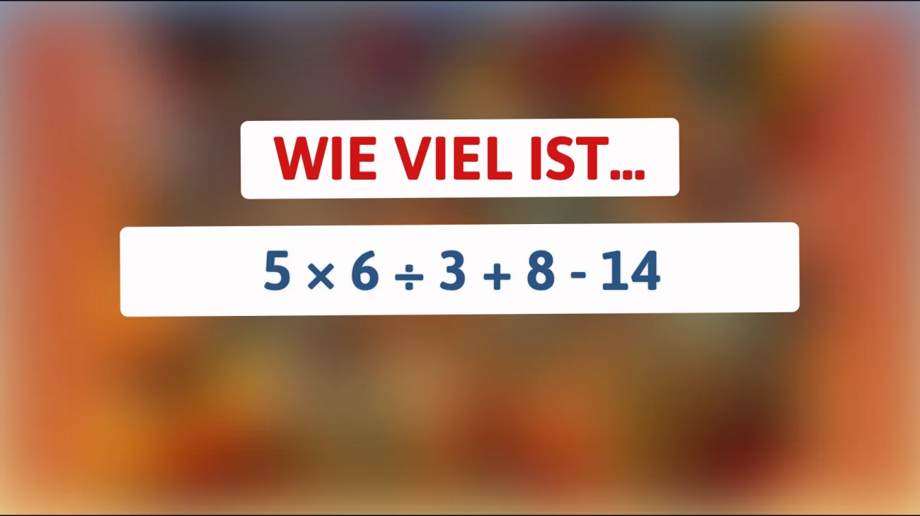 nur 1 von 100 löst dieses simple mathe-rätsel richtig – schaffst du es ohne fehler?"