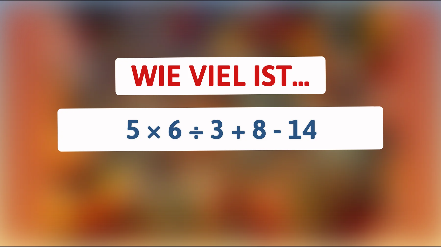 nur 1 von 100 löst dieses simple mathe-rätsel richtig – schaffst du es ohne fehler?"