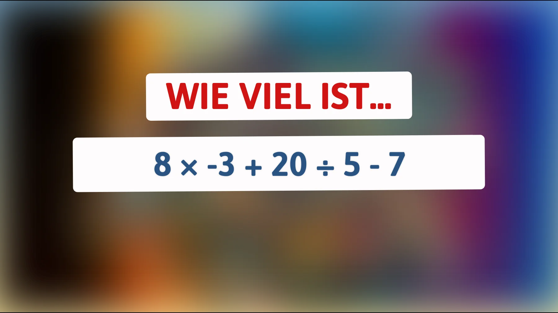 nur schlaue köpfe lösen das ohne fehler: schaffst du dieses mini-mathe-rätsel wirklich?"